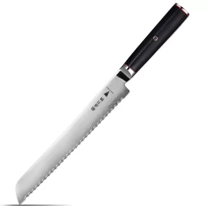 GoldCut Brødkniv 23cm 3 layer Steel, 10Cr15CoMoV core, Handle G10 [DMS-560D]