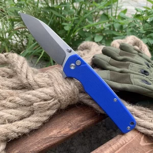 Foldekniv 9cm D2 G10 blue [GT-T0036 blue]